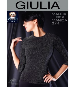 Giulia Maglia Lurex Manica 3/4